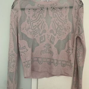 Parker long sleep sheer top